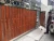 Import Different size OEM wood grain aluminum fence driveway gate Automatic Garden Fence Gate from China