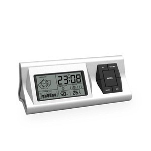 Digital alarm clock in desk &amp; table clocks with temperature trend