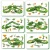Import Dinosaur electric rail car DIY changeable assembling building block track over Dinosaur Mountain 153PCS  English packaging from China