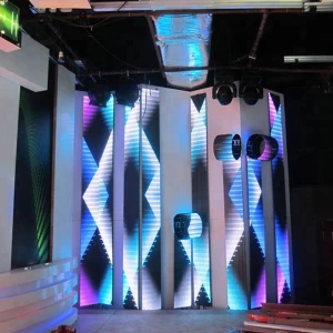 DJ booth led flexible curved led tv screen
