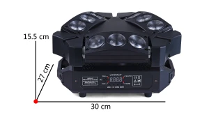 DJ equipment china led kaos flashlights  sharply moving head beam spider light