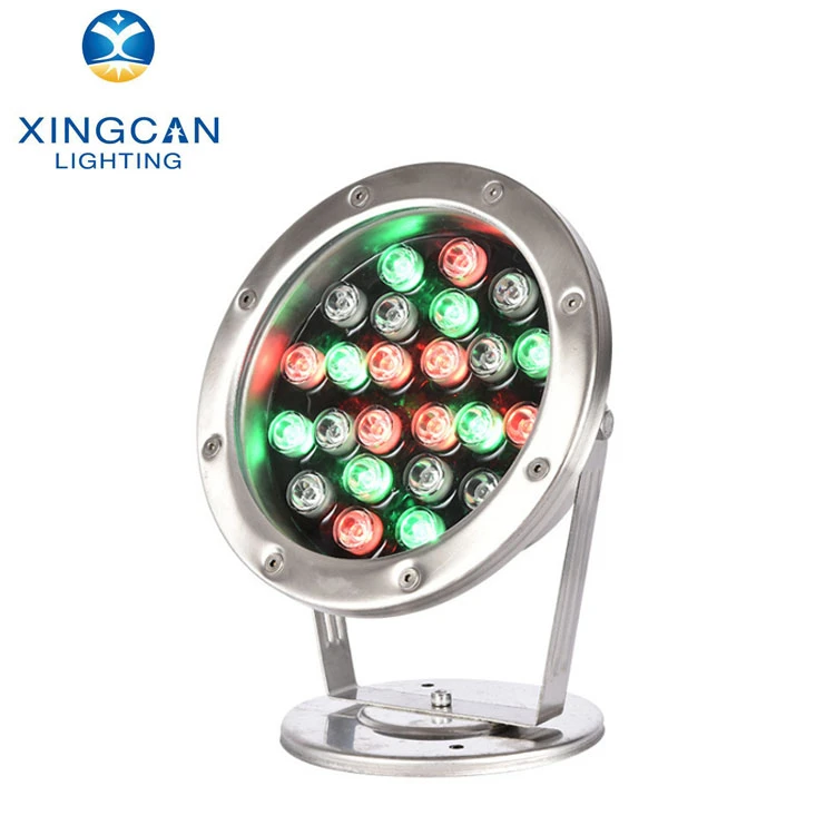 DMX 24V 36w 36*3w IP68 projection Autocontrol color rgb or RGBW led underwater swimming pool light