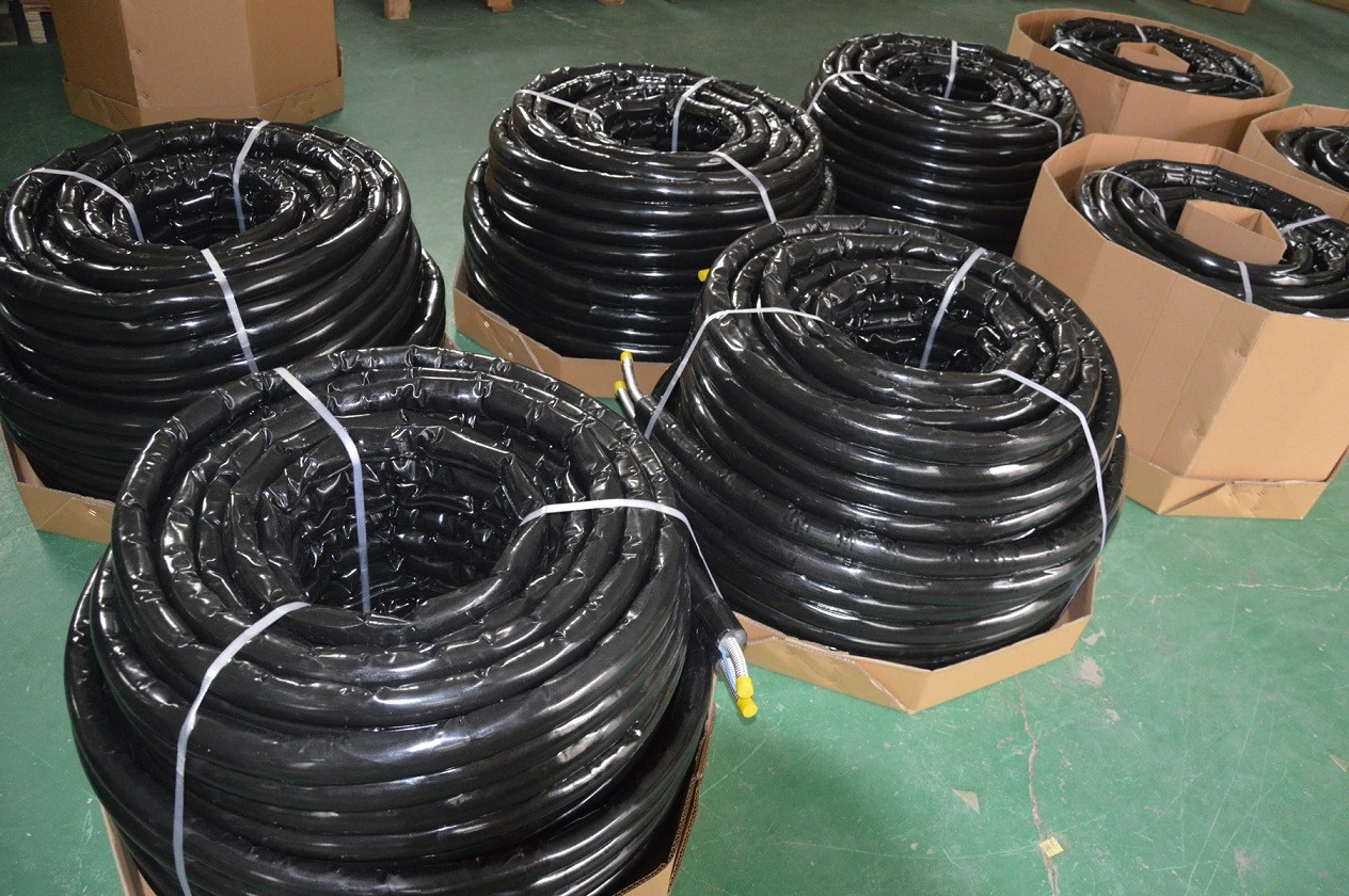 DN16(3/4&quot;) 60 meters each coil twin pre insulated solar water heater tube