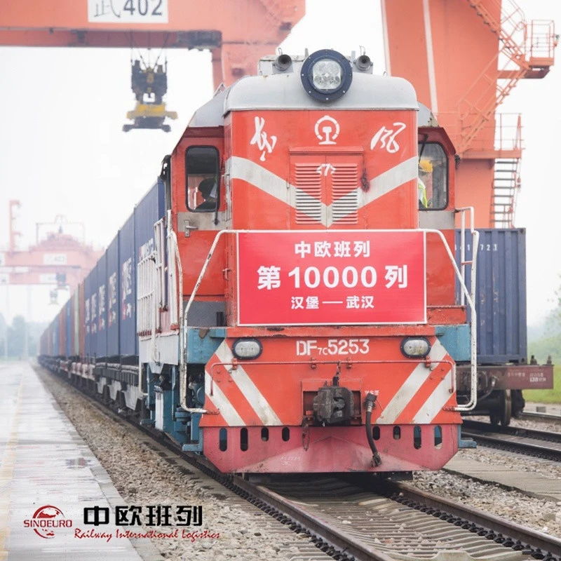 Door to door Railway express shipping cargo freight forwarder china to Euro Europe block train