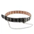 Double grommet eyelets PU leather belt punk chic style women belt with chain