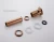 Import Drain basin bathroom basin kitchen wash basin drain pipe shiny rose gold simple bathroom sink drain  without Overflow from China