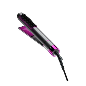 Dropshipping 3 in 1 One Step Hair Comb Electric Hair Straightener Curler Brush Curling Wand Hair Styling Tools