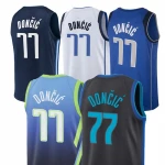 Dropshipping Cheap New Customized Quick Dry Fashion Camisa Luka Doncic Basketball Sports Embroidery Jersey Shirt Men