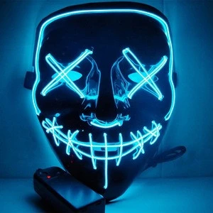 Dropshippinghot selling Neon halloween led purge party glow mask