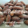 Dry Roasted almonds Black Pepper Flavoured Salty Healthy Nutritious And Crispy Nut Snack