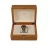 DS Wooden Watch Box Custom Logo Handmade Luxury Gift Single Watch Packaging Storage Box Wood Grain Watch Case