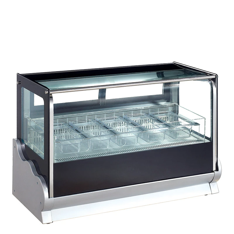 Dukers Commercial Counter top ice cream showcase Refrigerator