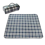 Durable portable outdoor foldable beach picnic mat with transparent handbag