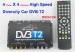 DVB-T24 Car DVB-T2 with four antenna satellite tv receiver for Russia
