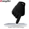 EasyDo Knitted Fabric Cycling Gloves Bike Touch Screen Bike Glove Sport Glove for Bike