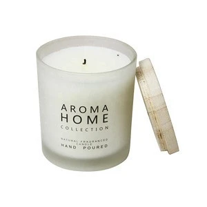 Eco-friendly Popular New style private label scented candles  luxury gift candles frosted glass massage candle