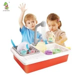 Electric dishpan wash-up kitchen sink Children's kitchen toy