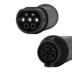 Electric Vehicle Charger Type 1 Male Adapter To Type 2 Female Ev Adapter Convertor Sae J1772 Type1 To Type2 Adapter