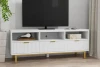 Elegant High-quality TV cabinet TV centre console with 3 drawers Metal waterproof bottom For living room