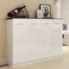 Elegant white hall modern shoes rack cabinets with 4 doors