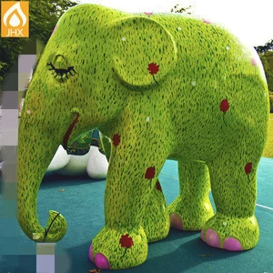 Elephant Statue Model Life Size Animal Sculpture