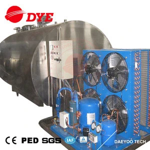 equipment for the dairy milk cooling tank with agitation food grade stainless steel tank