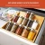Import Especiero Bamboo Recliner 3 tier Spice Rack Organize Spice in Drawer Counter or Cabinet kitchen organizer spice holder stander from China