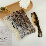 European and American Korean style fashion acetate plate comb ins cute and cute hair comb long comb