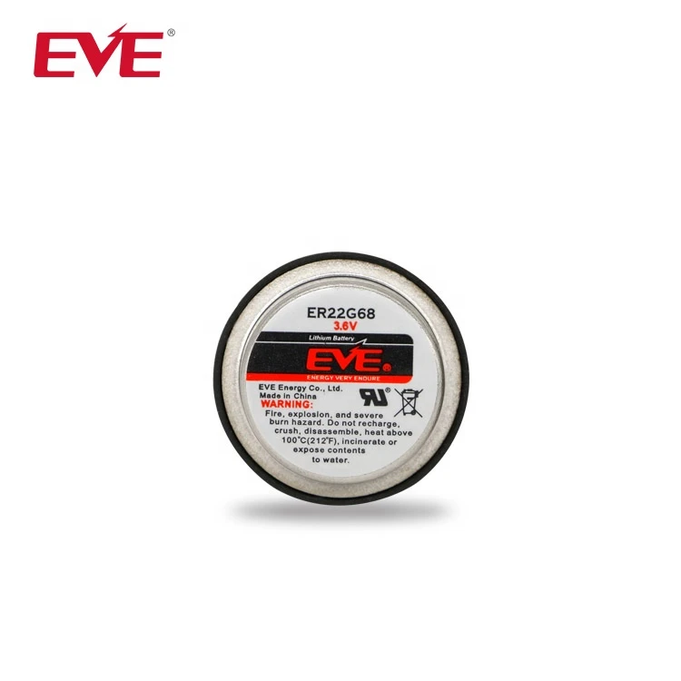 EVE Llithium Battery 3.6V 0.4Ah ER22G68 Wafer Battery Lisocl2 Cell