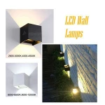 Excellent quality adjustable 12w core ip65 waterproof led outdoor led wall lamp