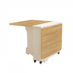 Extendable Wood Folding Dining Room Table Space Saving Furniture for Dining Tables