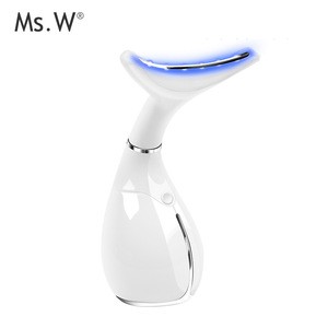 Face and skin care tools galvanic vibrating beauty care neck massage device