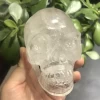 Factory custom high quality natural transparent crystal quartz skulls gemstone crystal skulls for sale