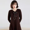 Factory Directly Sold Women Shirt Dress Comfortable Breathable Shirt Dress Casual Loose
