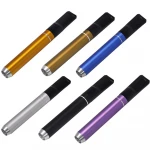 Factory hot selling metal smoking pipe one hitter custom one hitter smoking accessories free logo RTS