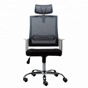 factory sale popular office furniture grey mesh back office executive swivel chair with adjustable headrest