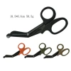 Factory Wholesale Customized Logo 7 1/4&quot; Bent Tactical Stealth Scissors Black Titanium Bonded Bandage Shears