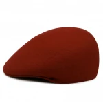Factory Wholesale New Design Fashion Unisex 100% Wool Peaked Snapback Beret Hat With Stock