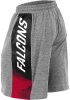 Falcons Men Grey Static Shorts with Sublimation Side Panels 100% Polyester Performance Short with Own Logo