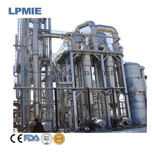 Falling film evaporator used for juice, medicine, food processing, beverage, light industry, environmental protection and chemic
