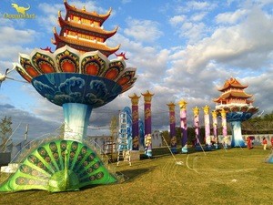 fancy chinese culture lantern festival led light dinosaur lantern