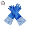Fancy extra long household rubber cleaning gloves