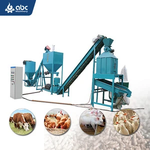 Farm use home scale animal livestock cattle fish cow goat sheep chicken rabbit small poultry feed mill small feed mill plant