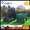 Farming utility plastic material tipping poly garden dump cart