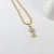 Import Fashion New Retro 26 Letters 14K Gold Necklace Female Simple Temperament Popular Jewelry Stainless Steel Jewelry from China