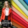 fashion synthetic pu leather for garment clothing coat solid Synthetic Leather print viscose pu leather fabric