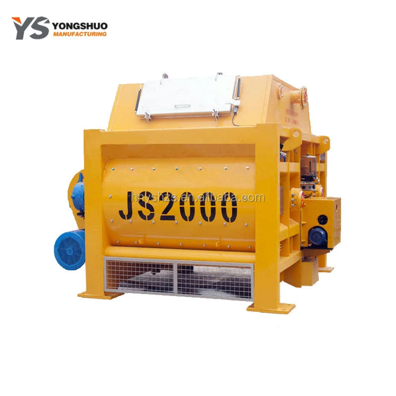 fast efficient JS2000 concrete mixer machine
