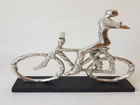 Find Quality Cyclist Metal Artifacts with Nickel Plated & Aluminium Metal Wooden Base Artifacts For Sale by Exporters