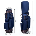 Fine quality golf bag with wheels