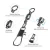 Import Fishing Swivel Barrel Rolling Connector 1#-14# Fishing Hooks Bearing Swivel Connector Fishing Accessories from China